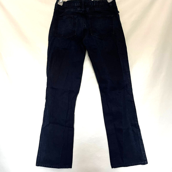 Marithe Francois Girbaud Womens Jeans Size 29 Boot Leg Frayed Pockets Creased - Picture 7 of 12